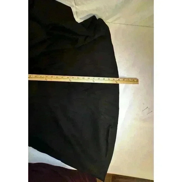 Escada Skirt Black  Crepe Pleat  Size 44 / XL  (063) - Picture 8 of 12